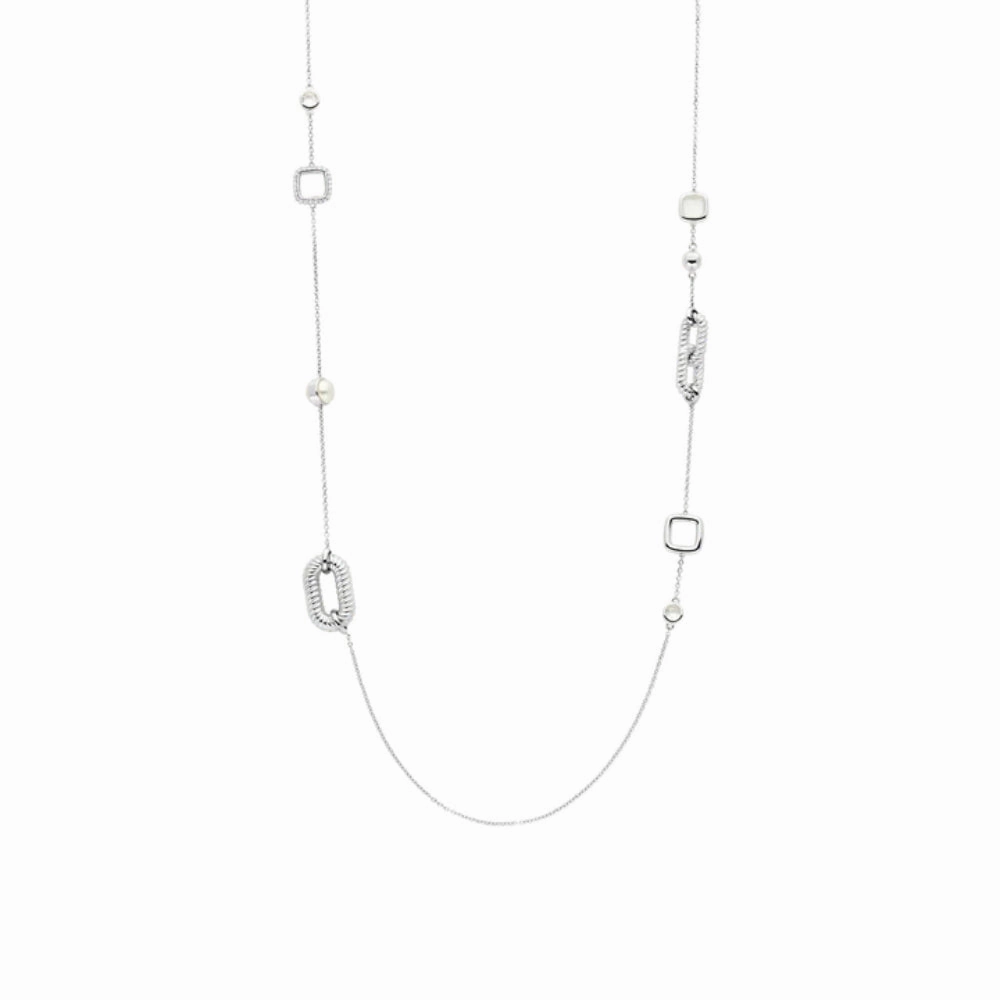 Ti Sento Sterling Silver Necklace with Mother of Pearl