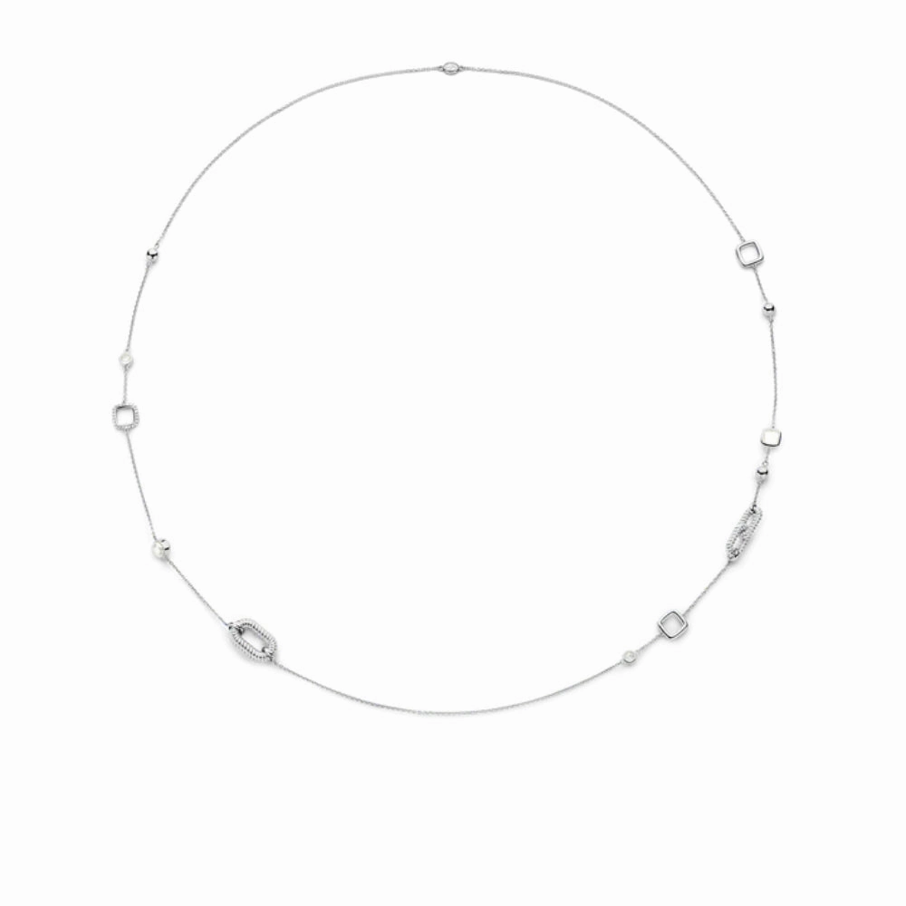 Ti Sento Sterling Silver Necklace with Mother of Pearl