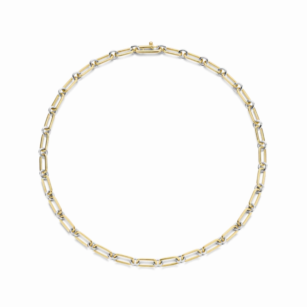 Ti Sento Two-Tone Chain Link Necklace