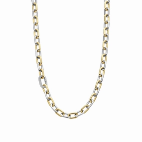 Ti Sento Two-Tone Chain Link Necklace