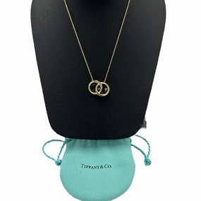 Tiffany & Company 18K Interlocking Circles Designer Luxury Necklace