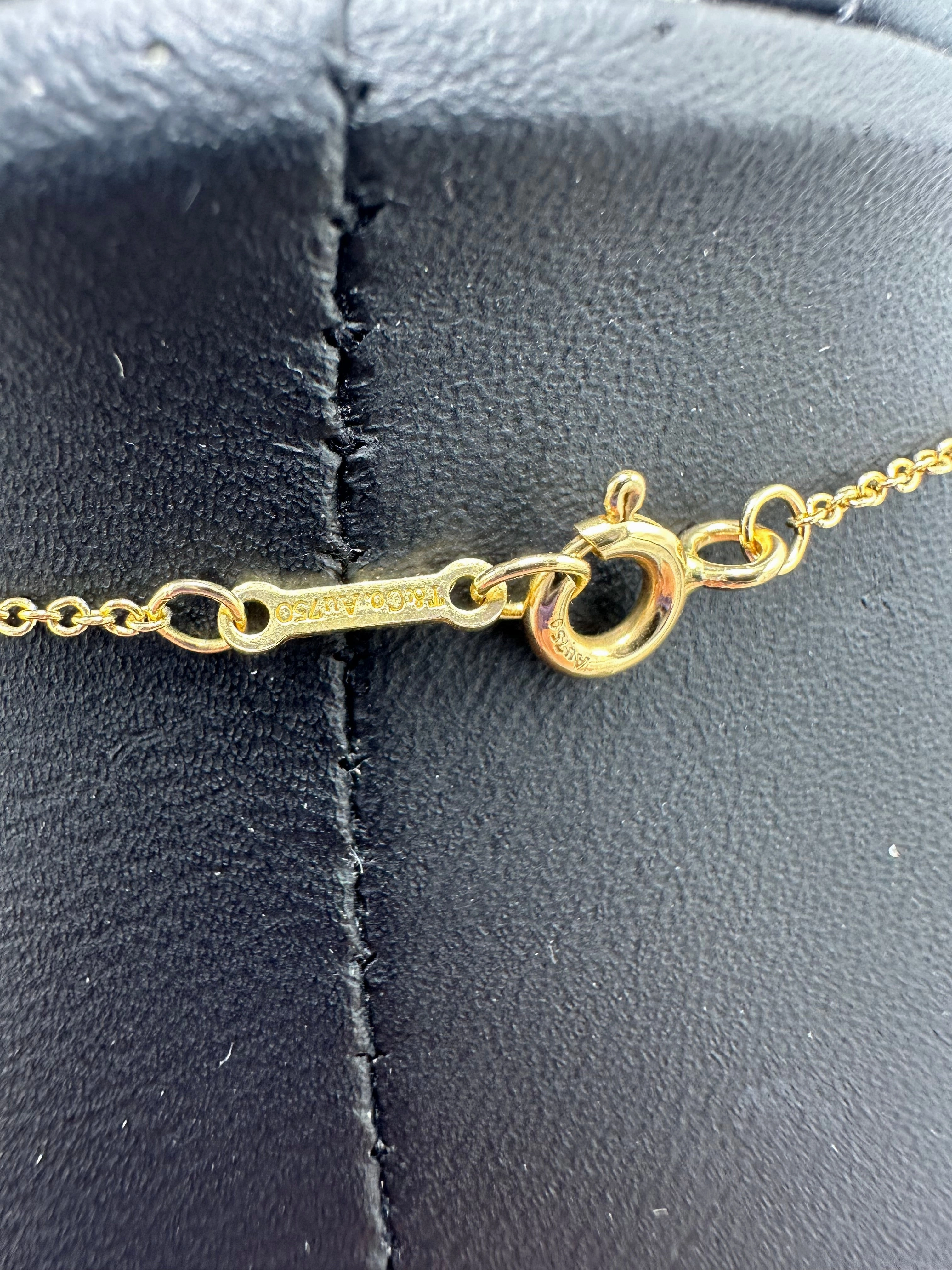 Tiffany & Company 18K Palomas Graffiti Love Designer Luxury Necklace