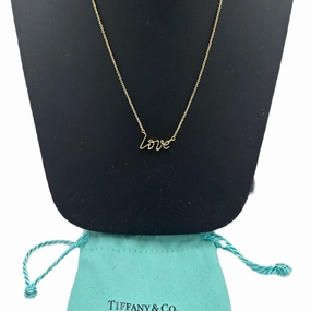 Tiffany & Company 18K Palomas Graffiti Love Designer Luxury Necklace