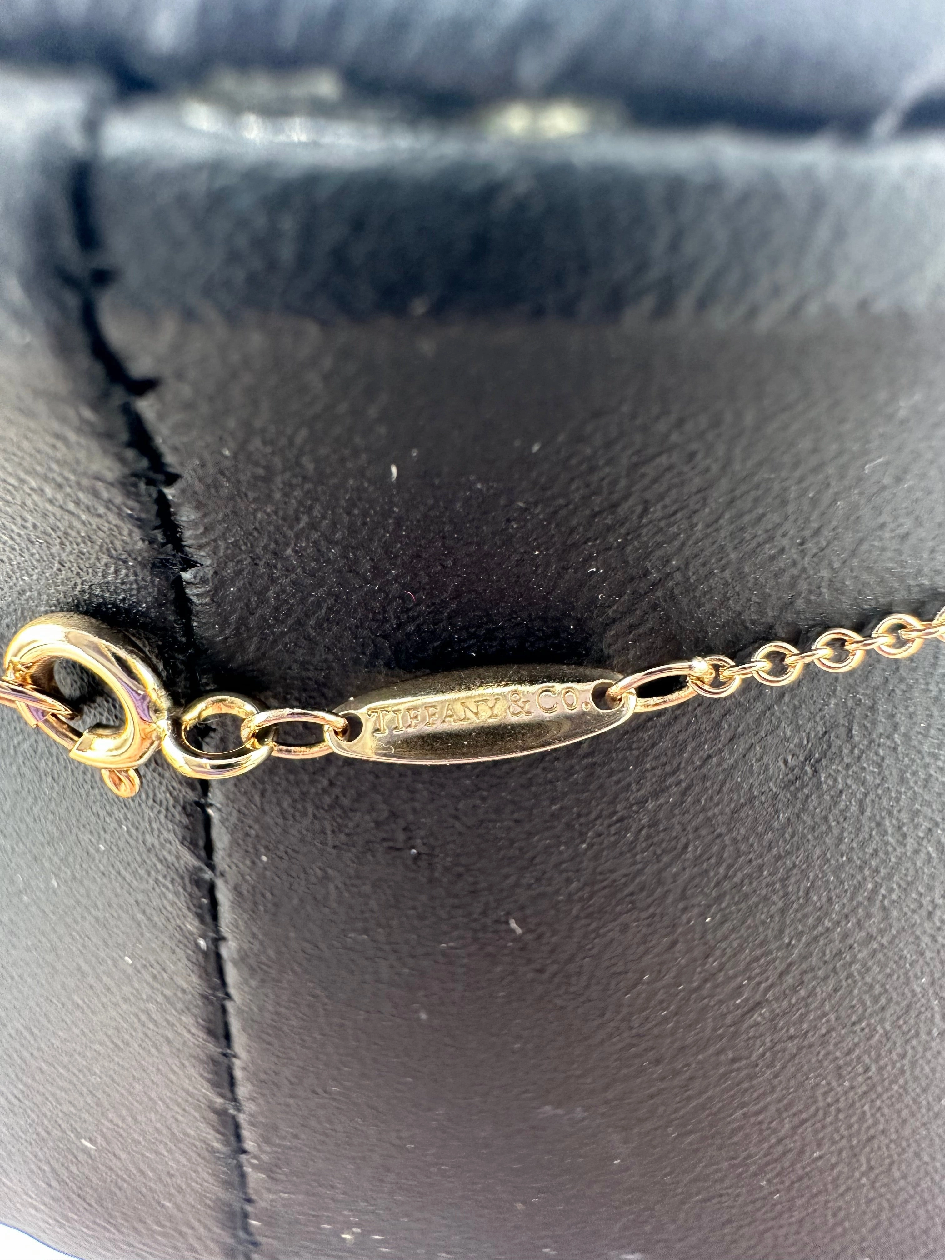 Tiffany & Company Diamonds By The Yard 18K Rose Gold Designer Luxury Necklace