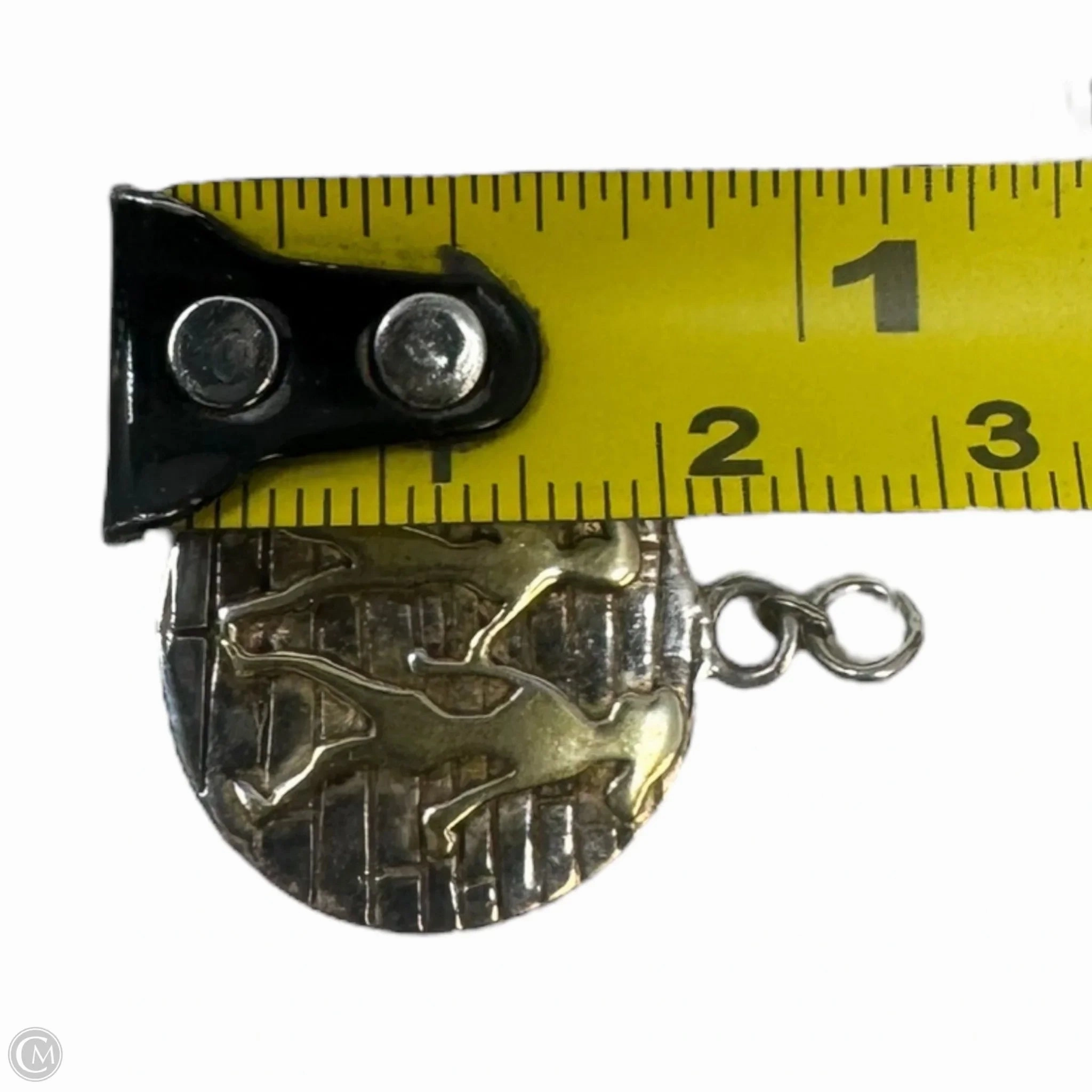 Two Tone Sterling Silver Necklace Pendant