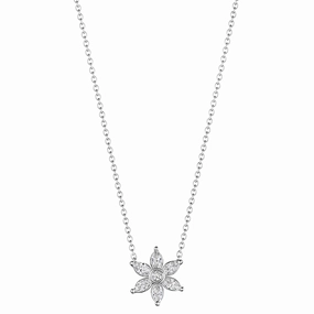 Verragio 18k Diamond Flower Marquise Pendant