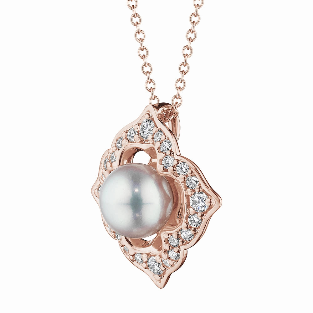 Verragio 18k Victorian Pearl Pendant Necklace