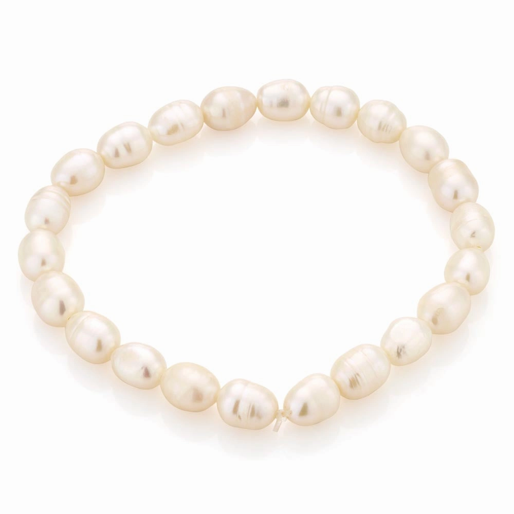 White 6-7mm Freshwater Pearl Bracelet