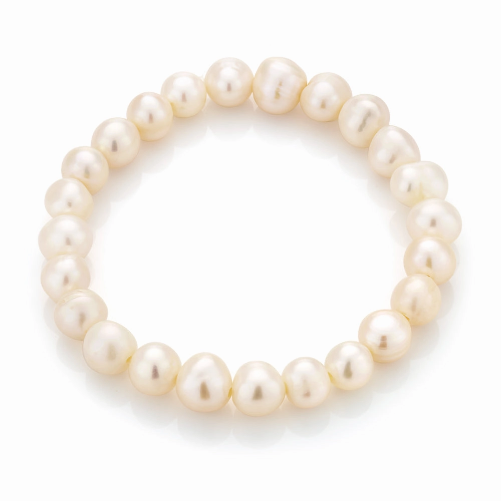 White 7.5-8mm Freshwater Pearl Bracelet